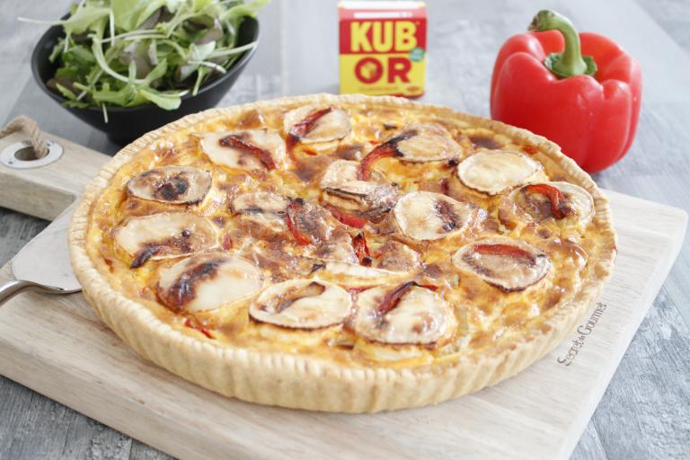 Quiche chèvre poivron