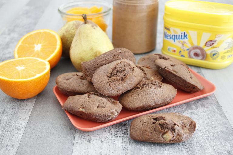 Madeleines Nesquik aux poires