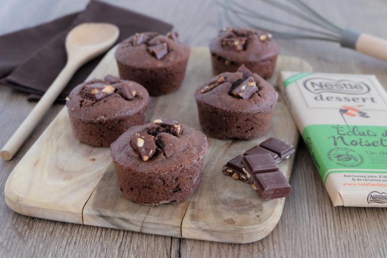 Muffins Chocolat éclats Noisettes | NESTLE DESSERT