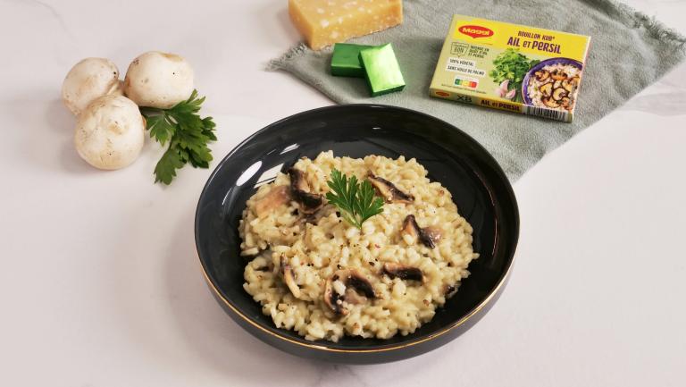 Risotto champignons parmesan