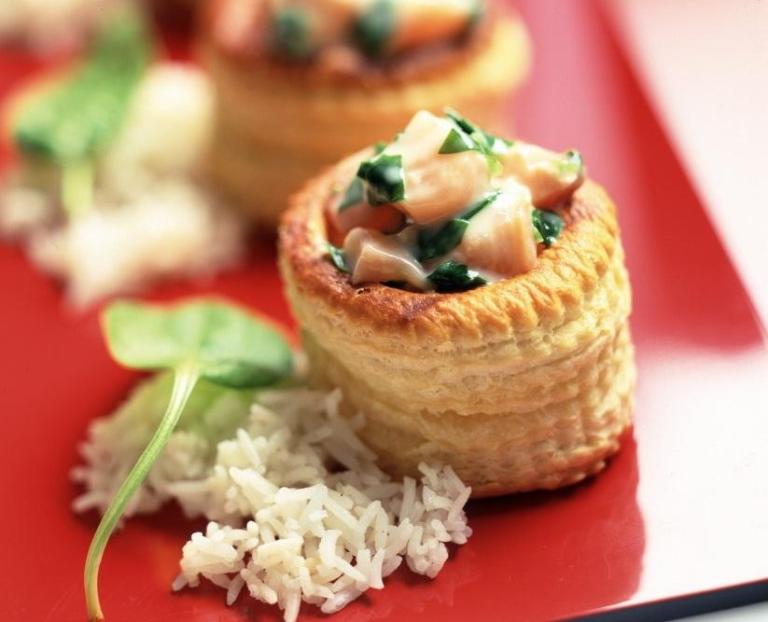 Bouchees a la reine aux noix de saint jacques