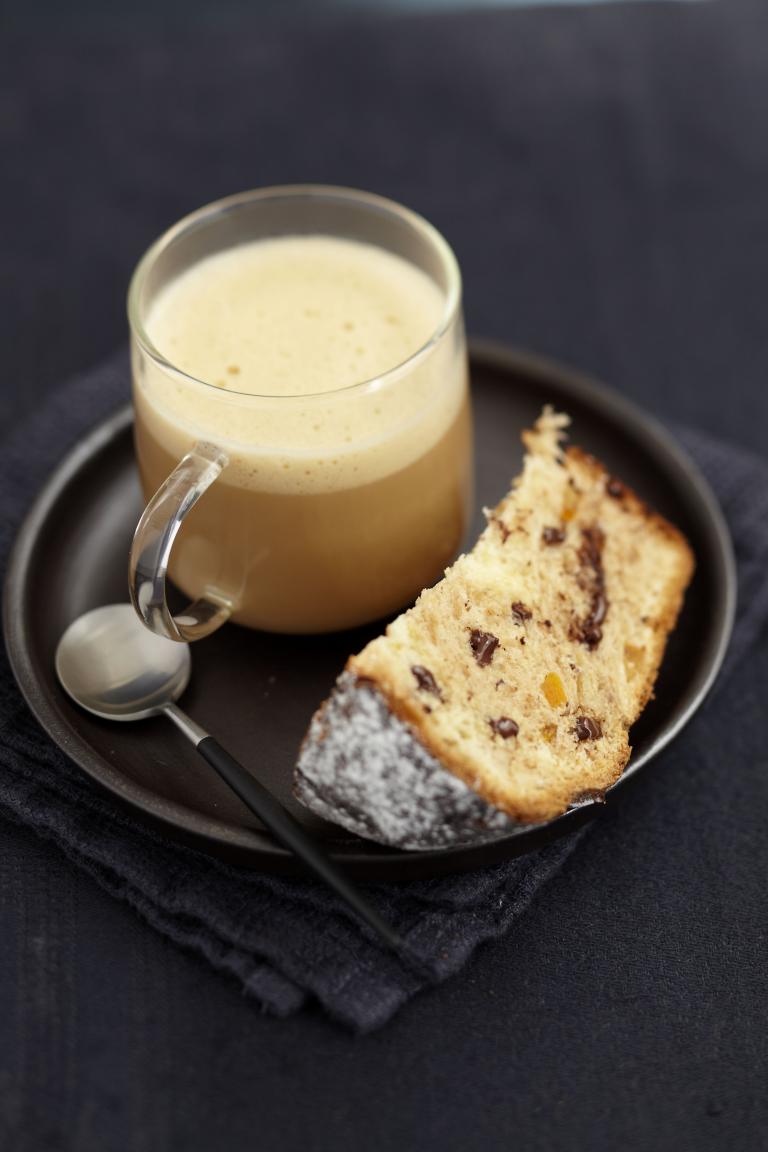 Panettone aux pepites de chocolat et orange confite