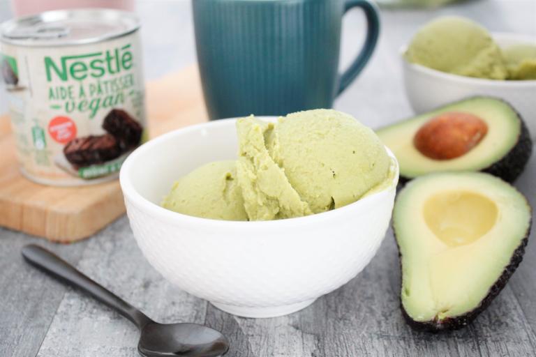 Glace avocat vegan