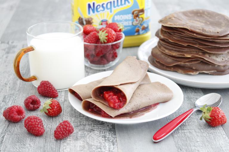 Mini crêpes Nesquik fruits rouges