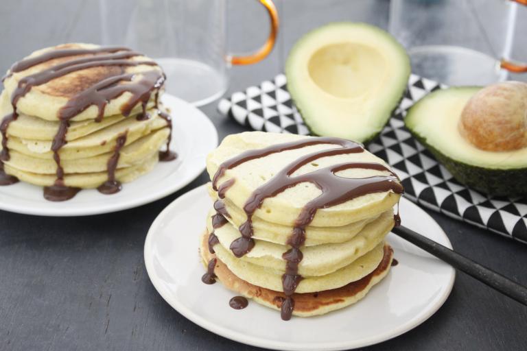 Pancake avocat sauce choco