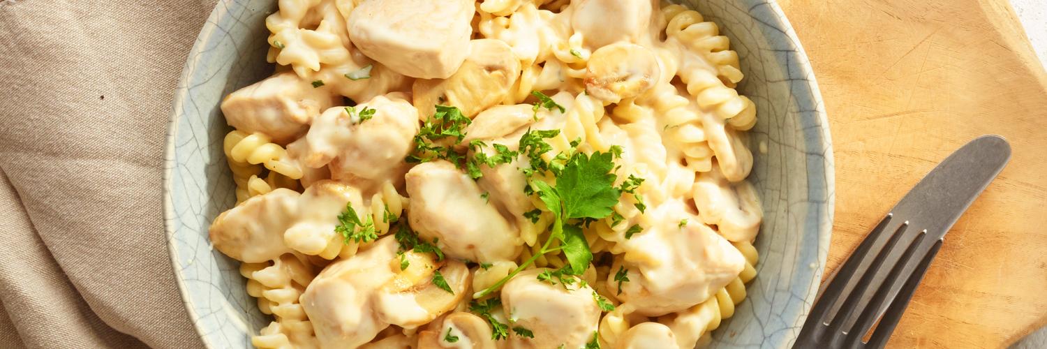 Fusilli à la crème champignons et poulet | MAGGI